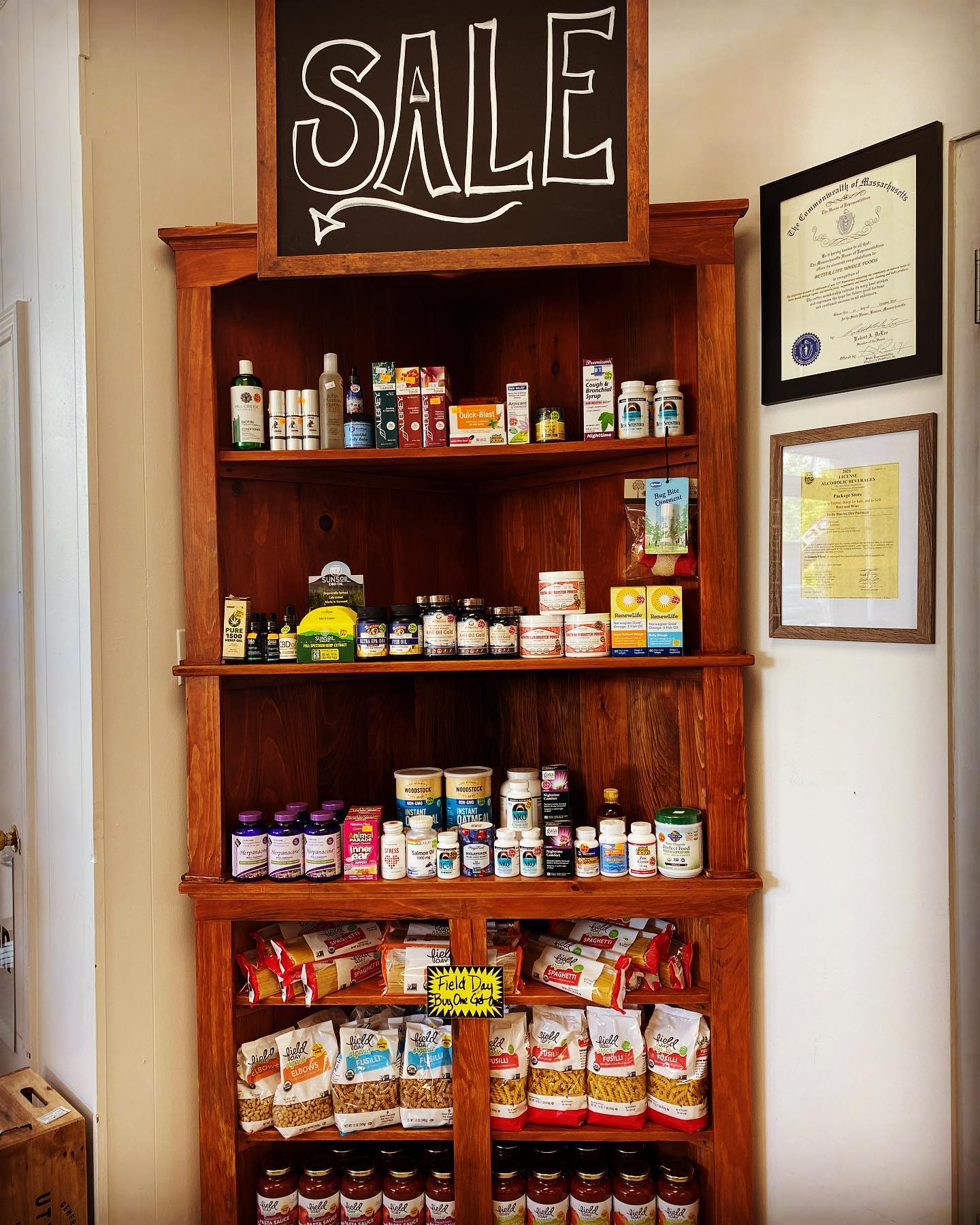 sale-items-corner-shelf-inside-store